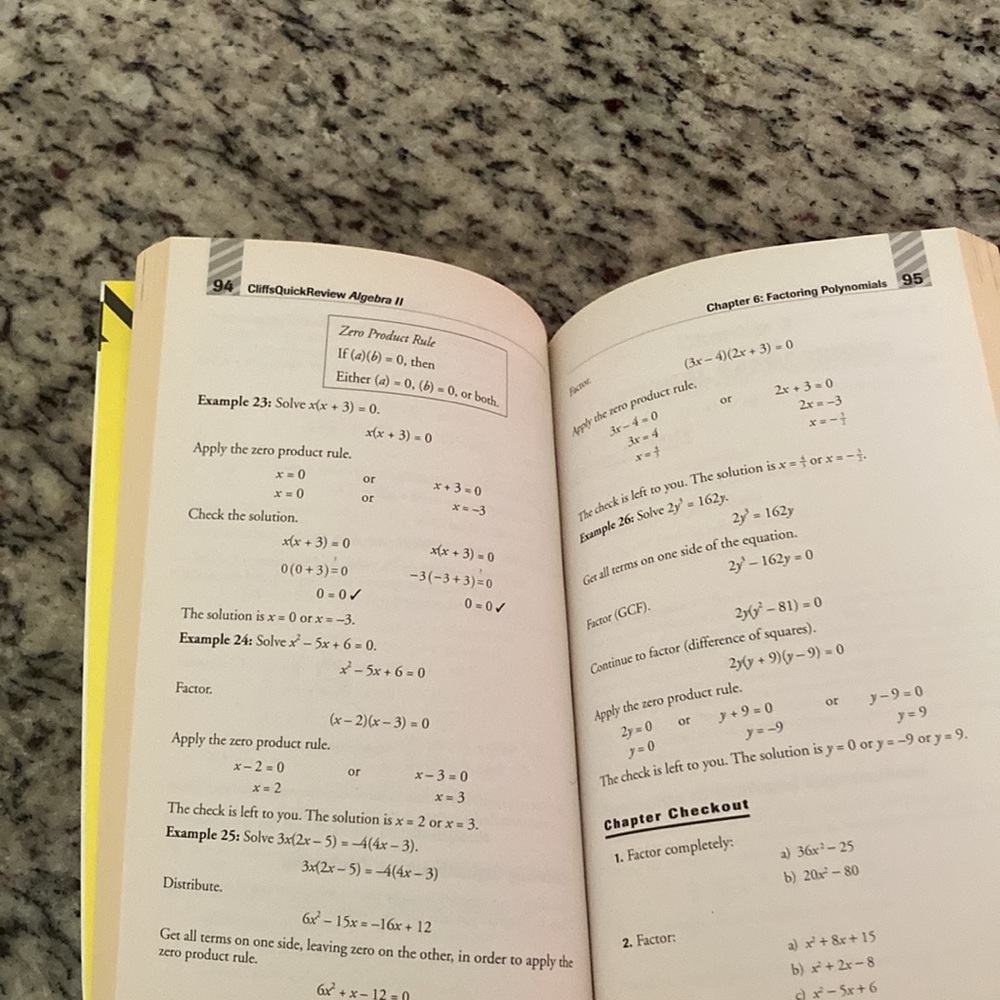 Algebra II Cliff Notes Quick Review - Picture 3 of 5